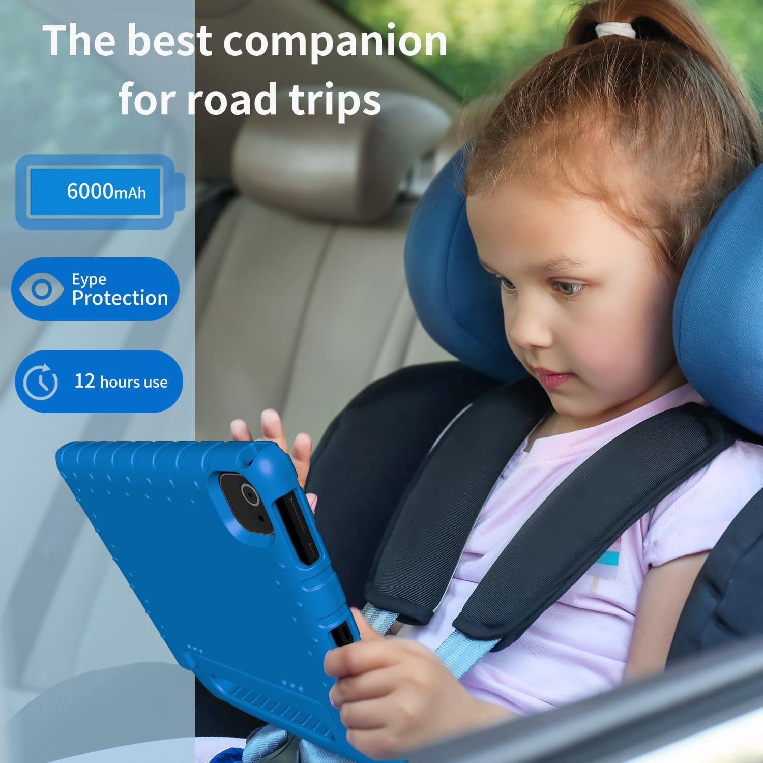 ITDULCET Kids Tablet 10 inch Android 14, 8GB RAM+64GB ROM Toddler Tablet for Children Teen, 2.4G & 5G WiFi, Dual Camera, 10.1" IPS HD Screen Family Link Parent Control, 2-Year Warranty