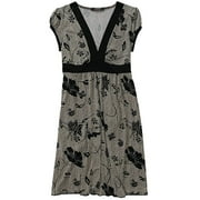 Juniors Floral V-Neck Dress