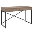 thumbnail image 1 of Henn&Hart 47" Antiqued Gray Oak Metal Home Office, 1 of 12