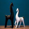 thumbnail image 3 of 2 estatuas de hechas a mano, de resina, colección de esculturas, adornos en miniatura para interiores, para decoración de Negro Baoblaze Figurilla decorativa, 3 of 5