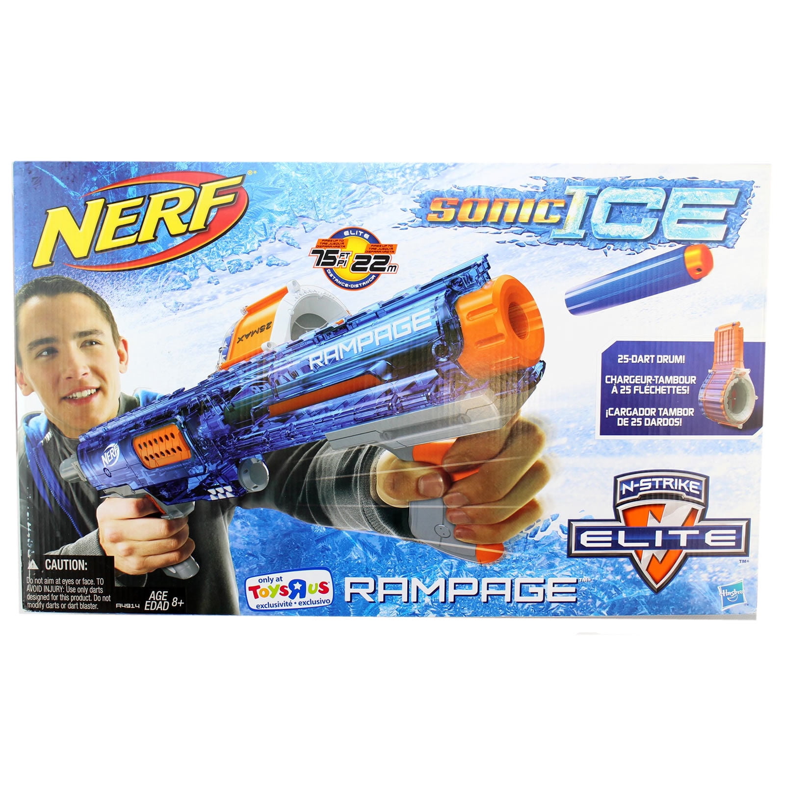 canvas romantisch Frons NERF N-Strike Elite Rampage Sonic Ice Series Blaster - Walmart.com