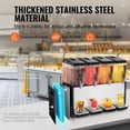 thumbnail image 4 of Dispensador de bebidas VEVOR Commercial, 4 tanques, 12 L, acero inoxidable, 4 of 9