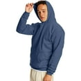 thumbnail image 2 of Hanes Mens ComfortBlend EcoSmart Pullover Hoodie Sweatshirt, XXL, Denim Blue, 2 of 7