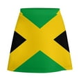 thumbnail image 6 of Jamaica Flag Skirt Lady National Celebration Modern Mini Skirts Summer Streetwear High Wai, 6 of 7