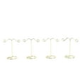 thumbnail image 2 of 4 Pack Jewelry Holder Stand, Metal Jewelry Display Rack Holder Stand Small Jewelry Display Stand Vertical Type Bracelet Display Stand Stable Support Portable for Display Jewelry, 2 of 7