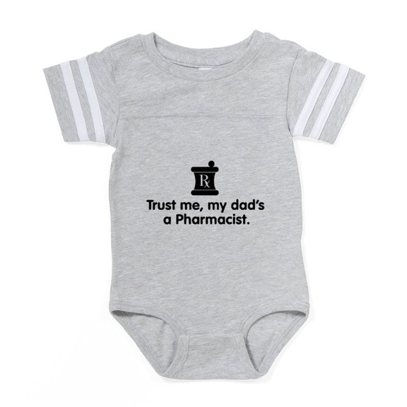 CafePress - Dadpharmacist - Cute Infant Baby Football Bodysuit