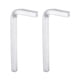 thumbnail image 1 of Llave de cabeza cuadrada en forma de L Uxcell 2Pack 8mm CrV, llaves cuadradas duraderas con precisión para reparaciones en el hogar, plateado, 1 of 7