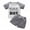 Light gray, variant on URMAGIC 2PCS Toddler Baby Boys Daddy's Boy Short Sleeve Tshirt Shorts Summer Outfits