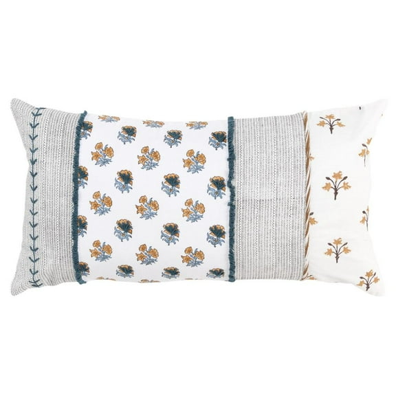 Rizzy Pillow Printed Multi 12"x12"x2"