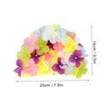 thumbnail image 3 of Bathroom Products,Lace Vintage Swim Cap Floral Petal Retro Style Bathing Caps For Women Rose, 3 of 9