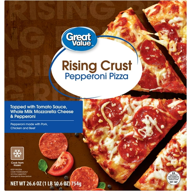 Great Value Rising Crust Pepperoni Frozen Pizza 26.6oz