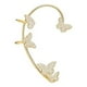 thumbnail image 5 of Aretes de plata Minnieouse para mujer estilo estrella sin orificios dorado plateado, 5 of 6