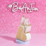 Paris Hilton Heart-Shaped Knife Block Set, 10 Piece Set, White ...