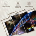 thumbnail image 6 of Elephant Stock Glowing Veil Nebula Wall Art - Horizontal Multi Panel Canvas - Living Room Wall Decor - Astronomy & Space Multi Panel - Black And Gray Decor - 68" x 42", 6 of 8