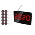 thumbnail image 1 of Nurse Call System, Wireless Calling System 10 Call Buttons 433.92MHz Customizable  for Restaurant US Plug, 1 of 7