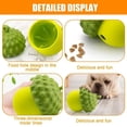 thumbnail image 5 of Acorn Shape Dog Toy Ball Pet Treat Food Dispenser Ball Dogs Cats Puzzle Toy Game Interactive Toy Slow Eat  Interactive Ball (Red), 5 of 7