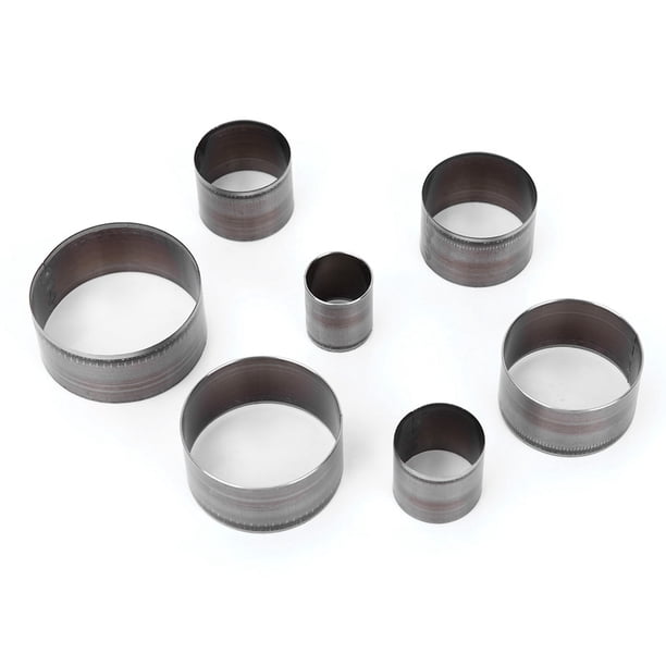 Herramienta de perforación de cuero Troqueles de corte de cuero, 7 piezas Cortador de círculos de cuero Formas troqueladas de cuero Perforadora de agujeros de cuero Molde de corte redondo Juego de tro