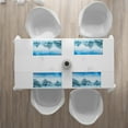 thumbnail image 3 of Ambesonne Winter Place Mats Set of 4, Fir Trees Mountainside, Standard Size, Blue White, 3 of 4