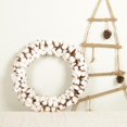 thumbnail image 3 of Cotton Wreath 16inch Large White Cotton Wreath for Festival Celebration Front, 3 of 8