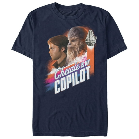 Men's Solo: A Star Wars Story Chewie is My Copilot Graphic Tee Navy Blue 2X Large