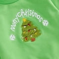 thumbnail image 4 of Toddler Baby Girl Boy Christmas Outfit Santa Embroidery Sweatshirt Long Sleeve Sweater Shirt Pullover Top Fall Winter Holiday Clothes, 4 of 7