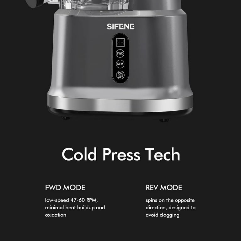 SiFENE Vertical Cold Press Juicer, Slow Masticating Juicer Machine, Juice  Maker