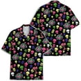 thumbnail image 3 of Funny Pool Tiki Alien Hawaiian Shirt For Men Aliens Party Vacation Mens Hawaiian Shirts Short Sleeve Button Down Shirt Men, 3 of 7