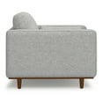 thumbnail image 4 of Morrison 42 inch Wide Mid-Century Modern Arm Chair in Mist Grey Performance Fabric, 4 of 11