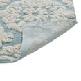 thumbnail image 6 of Better Trends 21" x 34" Bathroom Rugs 100% Cotton Soft Water Absorbent Non Slip Bath Mat Machine Washable Rug (Blue) Medallion Collection, 6 of 6