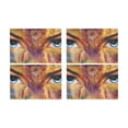 thumbnail image 2 of MKHERT Abstract Mandala Butterfly and Woman Eye Placemats Table Mats for Dining Room Kitchen Table Decoration 12x18 inch,Set of 4, 2 of 4