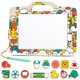 thumbnail image 1 of Pizarra magnética borrable para niños, tablero de garabatos de madera, tablero de dibujo para niños pequeños, regalos para niños y niñas, bocetos de escriturafiesta del bosquePorcelana Deng Xun unisex, 1 of 2