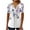 White 03, variant on QQAMB Women Tops Cotton Elegant Floral Print Summer Cool Tees Short Sleeve V Neck Button Blouse Casual Loose Tunic Tops Black M