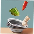 thumbnail image 4 of Colador plegable, cesta de almacenamiento de drenaje de frutas y verduras, cesta de drenaje de cocina de silicona, drenaje con asas, 4 of 5