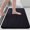 Black, variant on Memory Foam Flat Floor mat Toilet Entrance Flannel Carpet Bathroom Absorbent Floor mat Bathroom Carpet