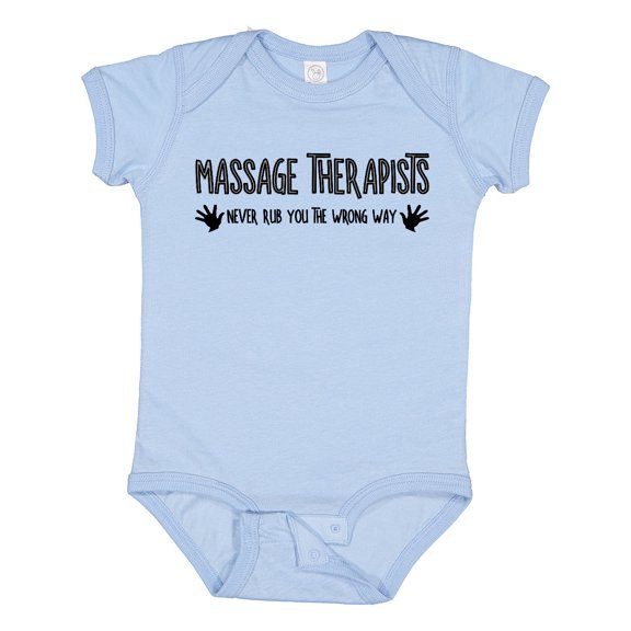 Inktastic Massage Therapists Hands Rub Boys or Girls Baby Bodysuit