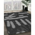 thumbnail image 2 of Ahgly Company Indoor Rectangle Patterned Charcoal Black Area Rugs, 2' x 5', 2 of 6