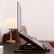 thumbnail image 5 of Laptop Stand, Ajustable Laptop Stand, madera, diseño plegable, portátil, base de madera, 2 niveles, para oficina,topliu, 5 of 7