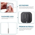 thumbnail image 3 of Raindrops Black Adhesive Refrigerator and Drawer Lock with Combination Code Security for Cabinets, No Drilling Required, 3 of 8