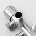 thumbnail image 4 of Válvu Vías de Acero Inoxidable de 1/2 "Válvu de ángulo de Baño de Rosca G1 / 2 Pteada para de Válvu de ángulo Baoblaze Válvula triangular de tres vías, 4 of 5