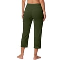 thumbnail image 4 of Leggings for Women Tummy Control Pocketed High Waisted Wide Leg Cargo Workout Leggings Workout Clothes for Women, 4 of 4