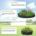 thumbnail image 3 of Garden Edging Border & Fences - Heavy-Duty Plastic Lawn Edging Kit w/ Anchoring Pegs ,Landscape Border for Yard, Flower Beds, No-Dig Garden Edging Garden Fences, 3 of 8