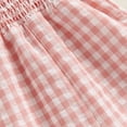 thumbnail image 6 of HWJAD Toddler Baby Girls Ruffle Sleeveless Smocked Romper One Piece Gingham Jumpsuit Summer Outfits Clothes, 6 of 7