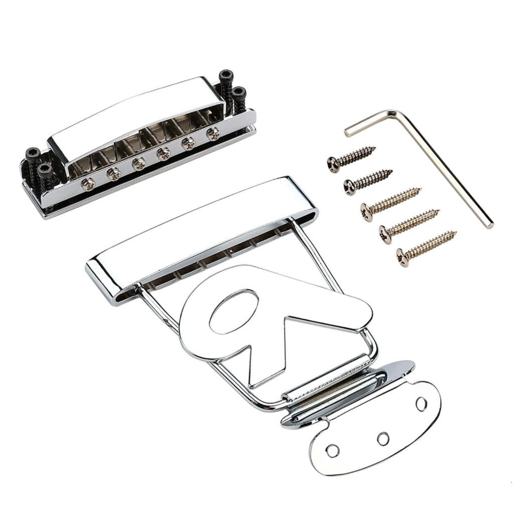 CEORPER 6 String Electric Guitar Tailpiece Bridge Cover And Base Plate Guitar Part