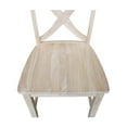 thumbnail image 4 of International Concepts Vinyard Unfinished Solid Wood 24 in. Counter Height Stool, 4 of 10