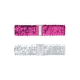 thumbnail image 1 of Cinturones Anchos Brillantes para Mujeres INSPIRE CHIC con Hebillas de Entrecruzado y Decoración de Lentejuelas, Cinturones Elásticos 2PCS Color Rosa Rojo, 1 of 6