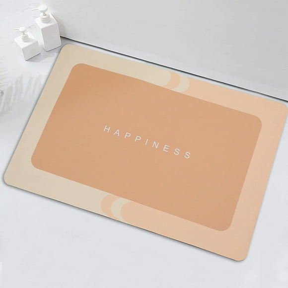 Amzcrzy Tapis Tapis Salle de Bain Absorbant l'Eau à Séchage Résistant à l'Usure Tapis pour les Pieds Toilette Entrée Salon Tapis Imitation Diatomite Tapis de Sol Maison Salle de Bain Chambre Tapis de Salle de Bain