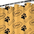 thumbnail image 3 of Paw Prints and Bones Shower Curtain 72"x72" ,Bathroom Decorative Shower Curtains Set with 12 Hooks,Modern Waterproof Washable Shower Curtain, 3 of 6