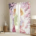 thumbnail image 3 of Manfei Kawaii Girl Black Out Curtains,Pink Sakura Curtains Pack of 2 (42x63 Each),Japanese Animation Bedroom Curtains,Anime Bedroom Decorative, 3 of 6