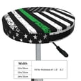 thumbnail image 4 of Balery American Flag Pattern Round Bar Stool Seat Covers Velvet Fabric Adjustable Protects from Scratches and Stains for 14-17 Inch Chair-13 inch, 4 of 7
