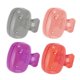 thumbnail image 1 of Cubiertas de cepillo de dientes reutilizables en forma de pez de 4 piezas para viajar en gris, rosa, púrpura y rojo de Unique Bargains, 1 of 5